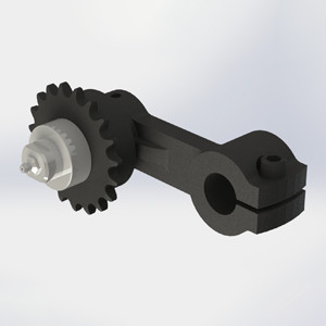 26676-D4 Brewer Machine & Gear Adjustable Tensioner with SO-3 Shaft 
